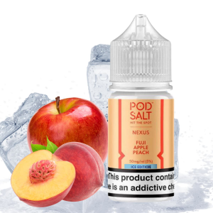 سالت نیکوتین پاد سالت سیب هلو یخ | POD SALT NEXUS FUJI APPLE PEACH ICE SALT JUICE
